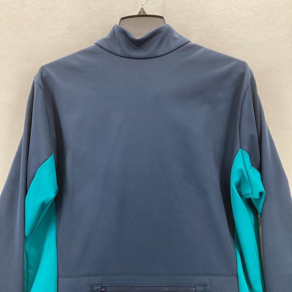 Pearl Izumi Cycling Jacket Mens Large Blue Color Block Soft Shell Outdoors - Picture 10 of 13